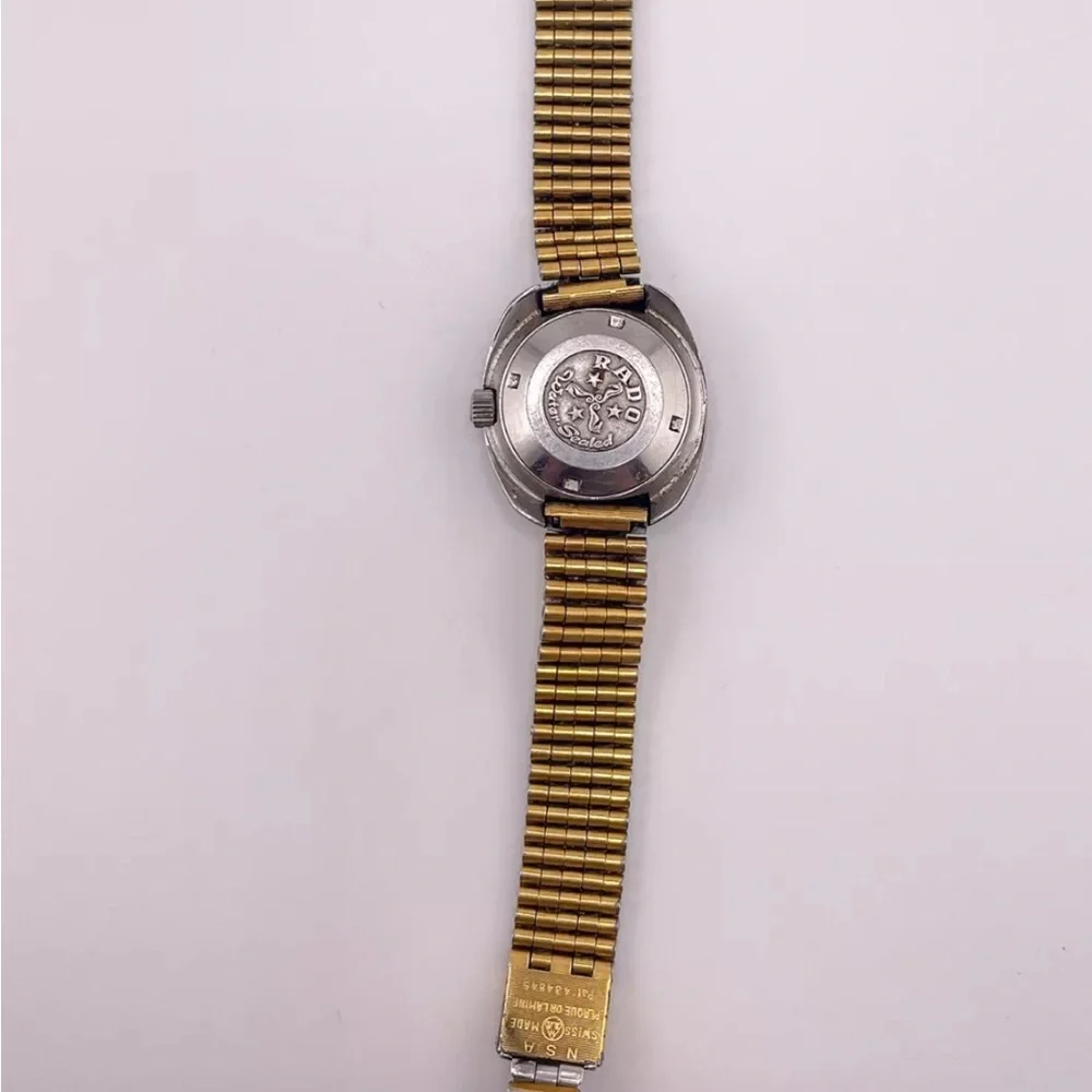 Rado DiaStar Watch Self-winding Cut Glass Date Diamond Vintage Antique #102